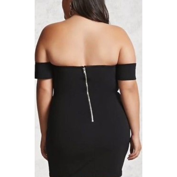 Forever 21 plus black lace up dress - Picture 2 of 5